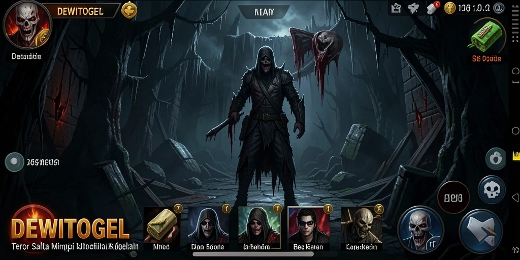 Tangkapan layar <strong>DEWITOGEL</strong> menunjukkan suasana mencekam dalam gameplay horor.