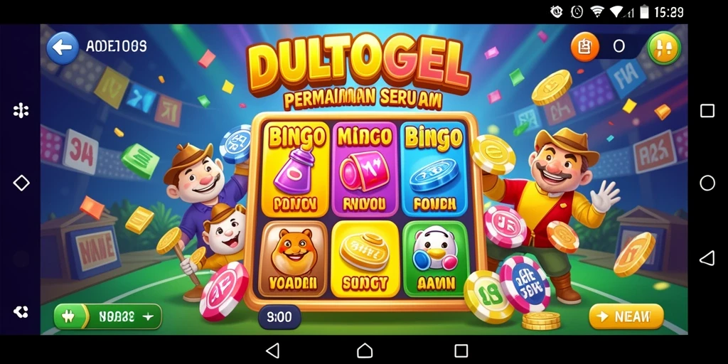 Tampilan menarik gameplay DULTOGEL di tengah permainan Bingo.