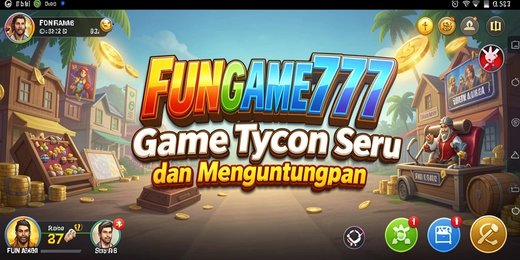 Tampilan gameplay FUNGAME777 yang penuh strategi Tycoon.