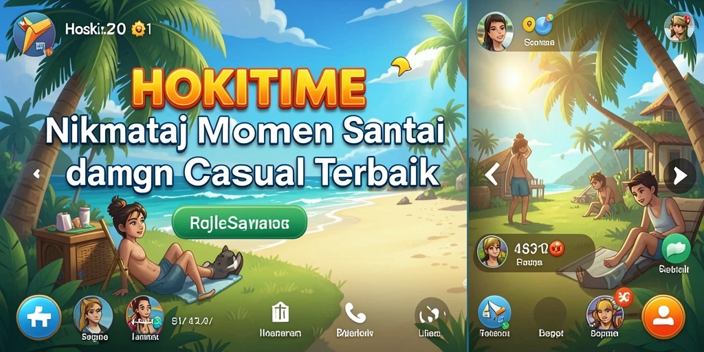Screenshot gameplay HOKITIME yang menarik dan penuh warna.