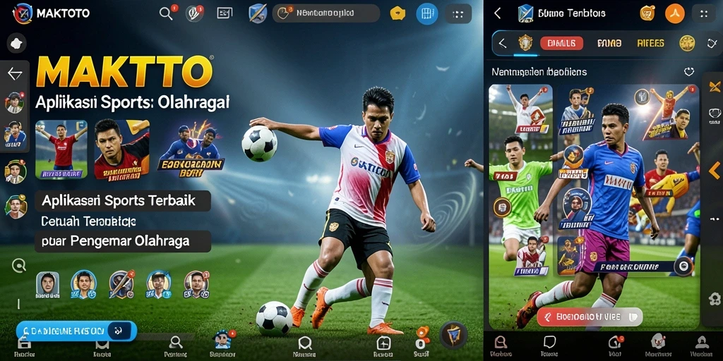 Tampilan gameplay MAKTOTO yang mendebarkan dan penuh aksi olahraga.