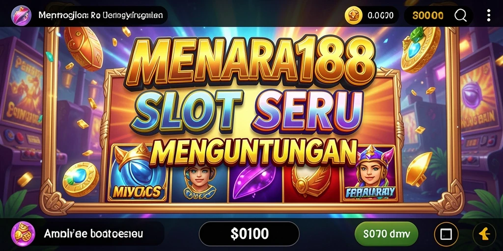 Tampilan gameplay Slot yang menarik dalam MENARA188.