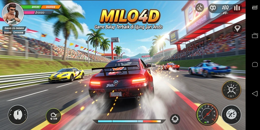 Tampilan gameplay menarik dari MILO4D yang penuh adrenalin.