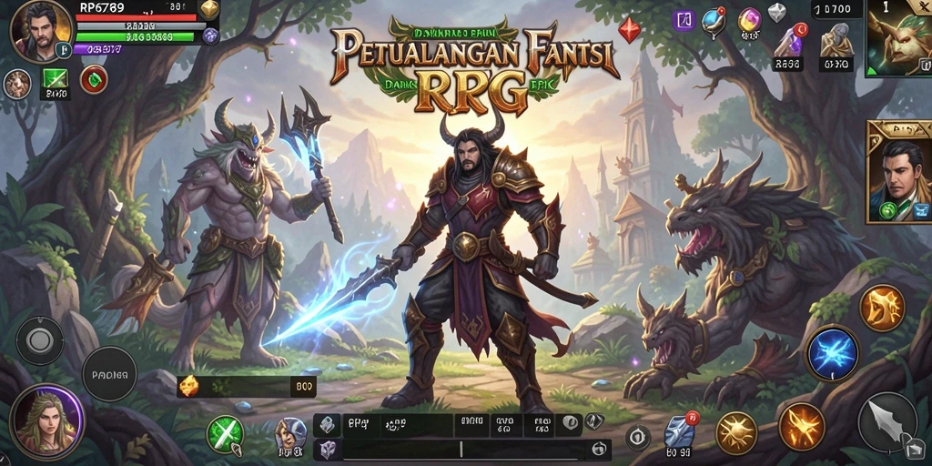 Tampilan gameplay RPG yang mendebarkan dan seru di RP6789.