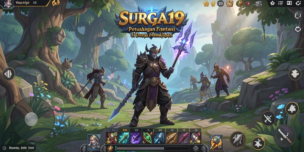 Tampilan gameplay seru dan menantang di dunia SURGA19.
